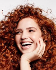 Hair Beauty Photography, Bree Kish, Milk Model Management, Red Curly Hair, Natural Models, Wilhelmina Models