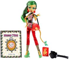 Monster High Jinafire, Deep Purple Lipstick, Six Girl, Original Monster, Chinese Fans, Doll Stands