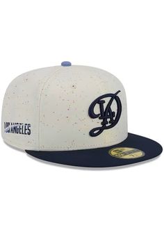 Main image for New Era Los Angeles Dodgers Mens Blue City Connect Fan Pack 59FIFTY Fitted Hat. Blue Sports Fitted Hat With Logo Patch, Sporty Blue Fitted Hat With Embroidered Logo, Blue Fitted Hat With Logo Patch For Sports, White Fitted Hat For Sports Events With Embroidered Logo, White Fitted Hat With Embroidered Logo For Sports Events, White Fitted Hat With Embroidered Logo For Sports, Blue Baseball Cap With Embroidered Logo For Baseball Season, Blue Fitted Hat With Embroidered Logo For Baseball Season, Blue Fitted Hat With Embroidered Logo For Fan Gear