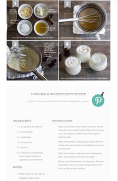 Body Butter Business Packaging, Homemade Lotion Recipe, Diy Body Scrub Recipes, Homemade Body Care