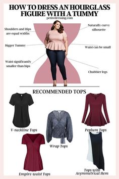 Hourglass Style Outfit Ideas, Petite Hourglass Outfits, Hourglass Body Shape Outfits, Hourglass Outfits, Curvy Casual Outfits, Hourglass Fashion, Empire Waist Tops, Plus Size Fashion Tips, Midsize Fashion