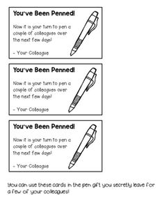 four different types of pens with instructions for writing them in black and white ink on paper