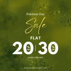 Get Flat 20% OFF on New Arrivals! Pakistan Day Sale is now live.  Available in-stores & online: https://shopbrumano.com/  #brumano #mensbrand #menstyle #PakistanSale #flatsale Azadi Sale, White Satin Shirt, Black Casual Shirt, Pakistan Day, Mens Clothing Store, Online Mens Clothing, Satin Shirt, Blue Gingham, Flats For Sale