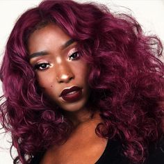 Dark Burgundy Sisterlocks, Burgundy Hair On Dark Skin, Burgundy Natural Hair, Dyed Locs, Colored Locs, Burgundy Hair Dye, Burgundy Hair Color, Hair Color For Dark Skin, Black Hairstyles With Weave