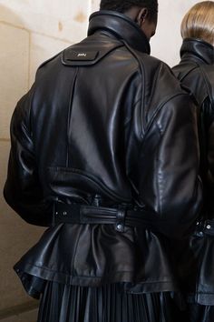 Leather Jacket Back, Mens Leather Jacket, Juun J, Black Leather Coat, Black On Black, Mens Leather, 가을 패션