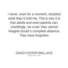 a quote from david foster wallace about love