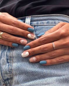 35+ Trendy Nail Ideas: The Hottest Nail Trends This Year | Subtle Nail Art, Squoval Nails, Nail Salon Design, November Nails, Modern Nails, Smink Inspiration