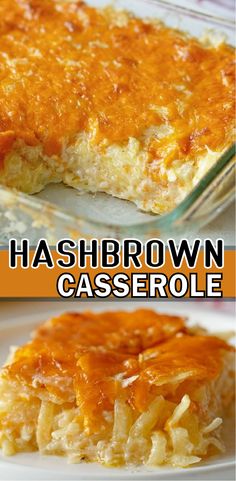 this casserole has been made with hashbrown and is ready to be eaten