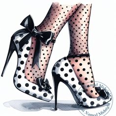 BUY 3 or MORE in the SAME TRANSACTION, USE CODE 50LOVE and RECEIVE 50% OFF the regular price! Welcome to A Cat Named Midnight! I'm so happy to present my charming Watercolor Women Wearing White and Black Polka Dot High Heels Set 2 clipart! They are perfect for junk journals, greeting cards, stickers, invitations, mugs, prints, bags, apparel, social media posts, or anything you can dream! They will make a lovely addition to your clipart treasures! With 13 beautiful images they are a great value! ❤ INCLUDED  13 High Resolution JPG images at 300 DPI, 3600 x 3600 pixels (12 inches x 12 inches) All watermarks are removed in the downloaded image. The images are JPGs and have solid backgrounds. They are not on transparent backgrounds. ❤ THIS ITEM IS AN INSTANT DIGITAL DOWNLOAD Your beautiful imag Prep Girl, Watercolor Woman, Shoe Image, Womens Shoe, Female Character Inspiration, Black Polka Dot, Junk Journals, White Polka Dot, Beautiful Images