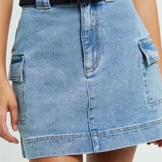 Never Worn Super Cute Cargo Denim Mini Skirt With Large Belt Loops, Cargo Pockets. Denim Is Soft, Unlined. Pacsun Mom Jeans, Ripped Jeans Women, Large Belt, Black Mom Jeans, Pacsun Jeans, High Rise Mom Jeans, Cargo Skirt, Distressed Denim Jeans, Button Fly Jeans