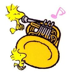 an image of a cartoon character playing the trumpet