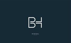 minimal logo design with the letter b and f in white on dark background, suitable for business