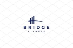 the bridge finance logo is shown on a white background with dark blue letters and numbers