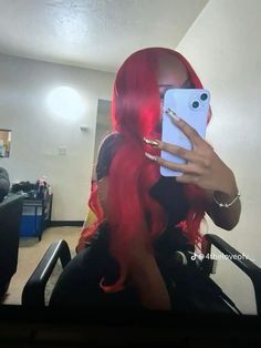 Red Hair Inspo, Protective Hairstyles Braids, Hairdos For Curly Hair, Pretty Braided Hairstyles, Pretty Hair Color