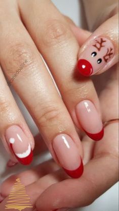 Red Christmas Nails, Cute Christmas Nails, Christmas Gel Nails, Christmas Nails Easy, Colorful Nails, Her Nails, Cute Gel Nails, Christmas Nails Acrylic, Short Acrylic Nails Designs