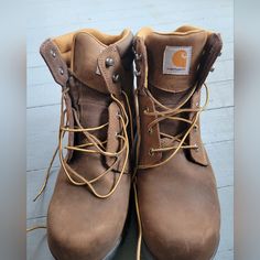 Carhartt Workboots Never Worn Tried On But Didn't Like The Composite Toe 6" Tall Carhartt Shoes, Men Carhartt, Country Christmas, Work Boots, Men's Shoes, Shoe Boots, Composition, Man Shop, Boots