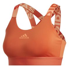 adidas Women's Don't Rest Alphaskin Padded Bra Glory Amber Front Sports Bra Collection, Gym Bra, Sweat Workout, Adidas Sports Bra, Adidas Top, Cute Bras, Training Clothes, Adidas Sport, Padded Bra