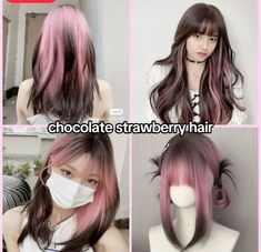 Strawberry Chocolate Hair Color, Chocolate Strawberry Hair Color, Strawberry Chocolate Hair, Colors To Dye My Hair, Chocolate Strawberry Hair, Subtle Hair Dye Ideas, Two Hair Color Ideas, Hair Dye Ideas For Brown Hair, Different Hair Dye Styles