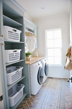 the laundry room is clean and ready for us to use