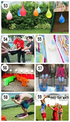 the instructions for how to make an inflatable pool and water slide at home