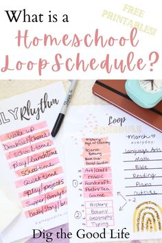 the homeschool jops schedule with text overlay that reads, what is a homeschool jops schedule?