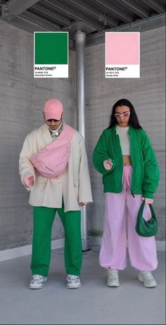 Couples Outfit Inspiration, Cool Color Combos Outfits, Colour Coordinated Outfits Couple, Pantone Outfit Ideas, Color Blocking Outfits Street Style, Black Women Spring Outfits, Mismatch Outfit Ideas, Pantone Outfit, Outfits Black Women Spring