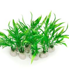 Comsun 10 Pack Artificial Aquarium Plants, Small Size 4 inch Approximate Height Fish Tank Decorations Home D cor Plastic Gree Amazon Things, Aquarium Landscape, Water Grass, Short Plants, Grass Decor