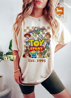 Disney Toy Story Est 1995 Shirt, Disney Toy Story Characters Group Shirt, Disney Family Vacation Trip Disney Jessie, Disney Trip Outfits, Toy Story Movie, Disney Themed Outfits, Toy Story Characters, Toy Story Shirt, Disney Trip Shirts, Retro Disney, Disneyland Vacation