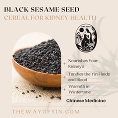 In Chinese Medicine, sesame seeds are great for nourishing the kidneys. This warm cereal will nourish your liver and kidneys, build your blood and moisten you from the inside out. #holisticfoods #healthybreakfast #eattingseasonally Seed Cereal, Kidneys Health, Natural Medicine Cabinet, Healing Body, Fruit Recipes Healthy, Herbal Remedies Recipes, Holistic Recipes, Black Sesame Seeds, Sesame Seed