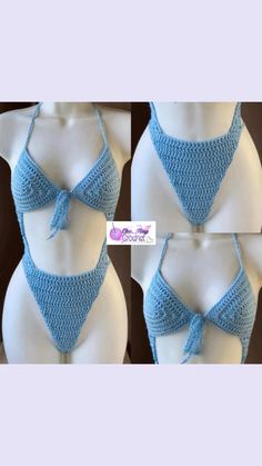 Crochet Monokini, Crochet Bra, Crochet Stitches For Beginners