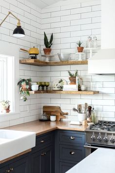 the kitchen is clean and ready to be used as a place for cooking or eating