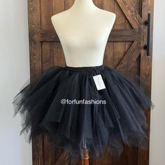 Regular Size Waist (Medium): 23.6-43.3 Inches Plus Size Waist (Xl): 33.4-55.1 Inches Premium Quality: Ultra-Soft Premium Quality Tutu Skirts With Multiple Layers Of Tulle And Includes A Solid Colored Lining. Each Layer Of Tulle Comes In Different Lengths To Give It A Fuller Look, So You Can Also Wear It Under A Dress Or Skirt As A Petticoat To Add More Volume. Stretchy Fit: Our Tulle Tutus Each Come With A Stretchy, Elastic Waistband So That The Tulle Tutus Don’t Feel Tight Or Restrictive. It Al School Spirit Day, Halloween Costume Fun, Spirit Day, Black Tutu, Tutu Skirts, Tulle Tutu, Fun Run, Full Look, Tutu Skirt