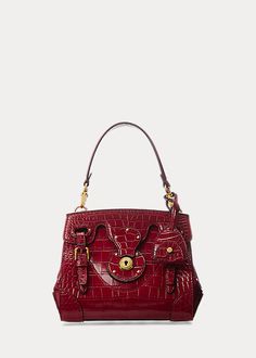 Women's Soft Ricky 18 Alligator Bag | Ralph Lauren Ralph Lauren Ricky Bag, Ralph Lauren Handbags, Ralph Lauren Bags, Medium Bag, Ralph Lauren Collection, Medium Bags, Handbag Accessories, Alligator, Home Furnishings