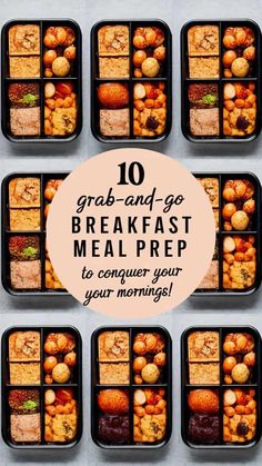 the top ten breakfast meal preps to conquer your mornings