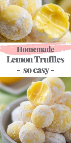 homemade lemon truffles are so easy to make