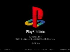 the playstation logo is shown in this screenshot from an old video game, which has been