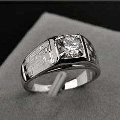 Platinum Rings For Men, Male Rings, Mens Engagement Rings Diamond, Latest Pakistani Fashion, Platinum Rings, Mens Ring Designs, Promise Jewelry, Ring Boy, Fantasy Ring