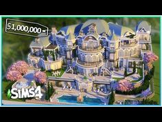 the $ 1, 000, 000 mansion is shown in this image from sims4