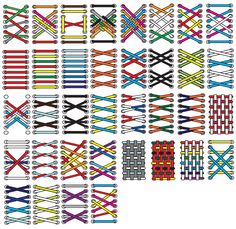 an image of different types of weaving patterns