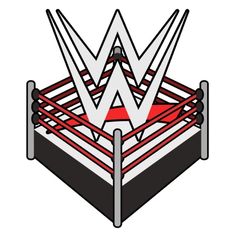 an image of a wrestling ring with the letter w in it's middle section