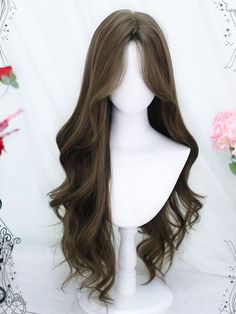 Long Wavy Hair Bangs, Asian Wigs, Korean Wigs, Korean Long Hair, Hair Stages, Pretty Hair Cuts, Hair Korean, Korean Hair Color, Hair Inspiration Long