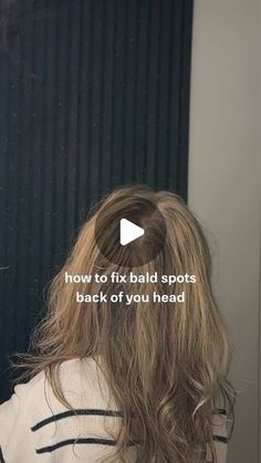 curlywavyjulia on November 24, 2023: "A highly requested tutorial on my bald spot (cowlick) hack 👩🏻‍🔧🌙 Hope it helps babes, it’s the only thing that works for...". How To Hide Cowlick In Back Of Head, How To Fix Cowlick In Back Of Head, How To Fix Bald Spots In Hair, How To Fix A Cowlick Back Of Head, Cowlick Back Of Head, Cow Lick Hair, Hair Cowlick, Cowlick Hair, Victorian Era Hairstyles