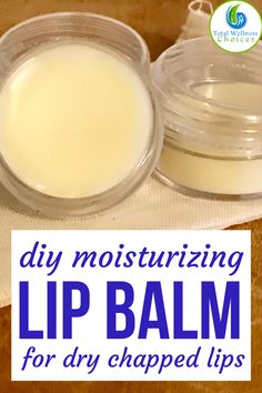 Chapstick Recipe, Easy Lip Balm, Homemade Lip Balm