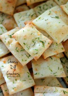 cheesy dill crackers are the perfect appetizer for any party