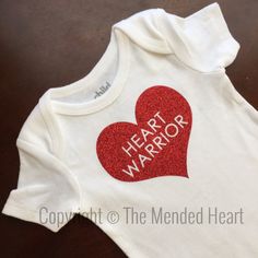 Red Glitter Heart Warrior Onesie CHD Onesie CHD by TheMendedHeart Heart-shaped T-shirt For Valentine's Day, Red Heart-shaped T-shirt With Heart Graphic, Cute Fitted Top For Valentine's Day, Cute Red Heart-shaped Top, Cute Cotton T-shirt With Heart Shape, Cute Heart-shaped Cotton T-shirt, Cute Cotton T-shirt With Heart Design, Chd Awareness, Glitter Pictures