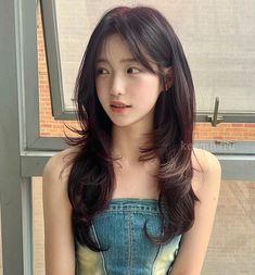 Korea Haircut Medium, Korean Hair Layers Medium, Nabi Haircut, Korean Medium Length Hair, Medium Length Hair With Layers Korean, Korean Haircut Female, Layered Hair For Short Hair, Cute Mid Length Haircuts, Light Bangs Korean