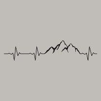 Heartbeat Mountain Tattoo, Tattoo Berge, Tattoo Heartbeat, Tatoo Ring, Skiing Tattoo, Ekg Tattoo, Natur Tattoo Arm