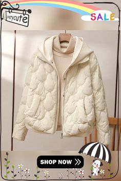 Casual and Fashionable General Coat Mode Mantel, Padded Shorts, Cozy Coats, Casual Chique, Puffer Jacket Women, A Jacket, Estilo Chic, Womens Parka, Versatile Outfits