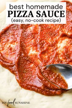 the best homemade pizza sauce easy, no - cook recipe