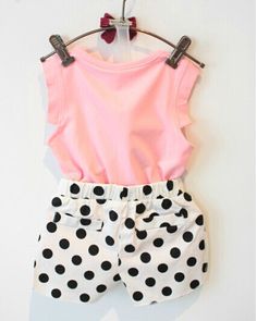 Polka Dot Pants, Mia 3, Clothes Set, Sleeveless Tshirt, Sleeveless Vest, Girls Clothing, Kids Wear